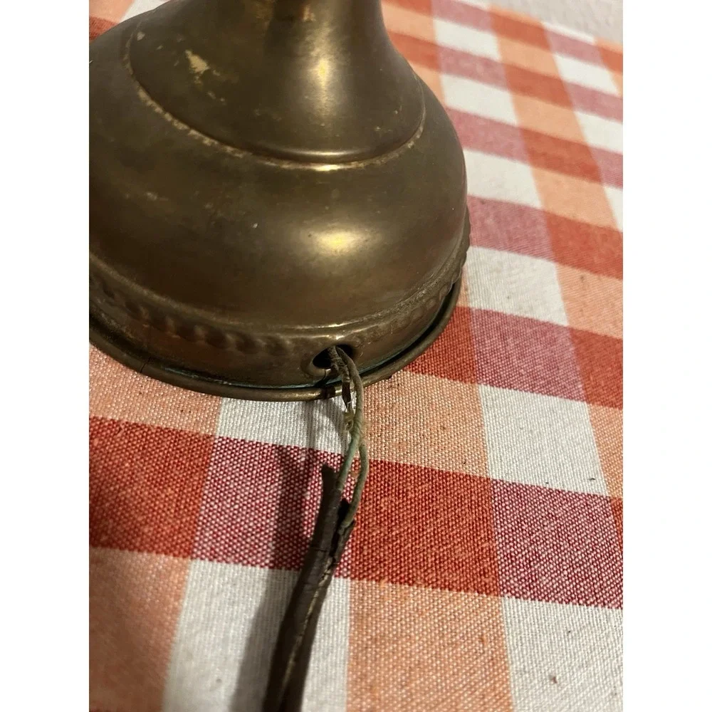 Vintage Converted Brass Oil Lamp Antique Untested